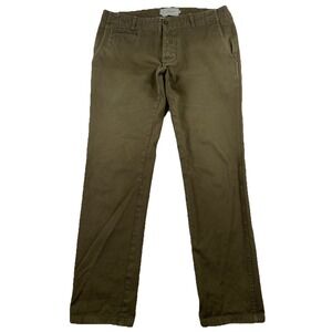 Wings + Horns Archive Chino Pants Green Brown Cotton Canada Men's 32x30